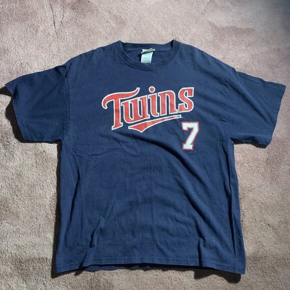 Vintage Lee Sport Joe Mauer‎ #7 T-Shirt - Picture 1 of 5